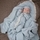 Комплект на выписку 4 предмета KinderLitto "Кружево.Муслин Плед", голубой, лето - Интернет-магазин детских товаров Зайка моя Екатеринбург