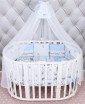 Комплект в  круглую кроватку 18 предметов AmaroBaby Little Star - Интернет-магазин детских товаров Зайка моя Екатеринбург