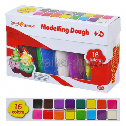 Масса для лепки - тесто (16 цв. по 28 гр.). Арт. 25136 - Интернет-магазин детских товаров Зайка моя Екатеринбург