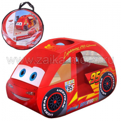 Палатка Машинка "CARS 2" в сумке 126*70*80 см. Арт.115747 - Интернет-магазин детских товаров Зайка моя Екатеринбург