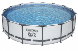 Бассейн каркасный Bestway Steel Pro Max 457 х 107 см (фильтр-насос,лест,тент), арт. 56488 - Интернет-магазин детских товаров Зайка моя Екатеринбург