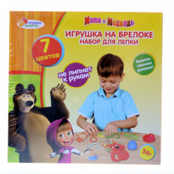 Набор для лепки. Маша и Медведь.Брелок. Арт. 9865-K-MM - Интернет-магазин детских товаров Зайка моя Екатеринбург