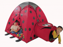 Игровой дом Божья коровка + туннель+ 100 шаров Calida, арт. 651 - Интернет-магазин детских товаров Зайка моя Екатеринбург