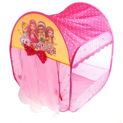 Игровая палатка Домик принцессы с занавесками и бантами арт. 113782 - Интернет-магазин детских товаров Зайка моя Екатеринбург