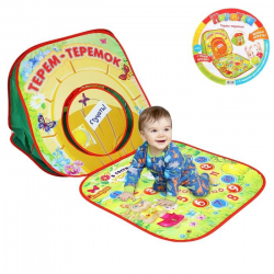 Игровая палатка-домик Терем-теремок с игрой-бродилкой + 2 фигурки для игры, игральный кубик, арт. 1043844 - Интернет-магазин детских товаров Зайка моя Екатеринбург