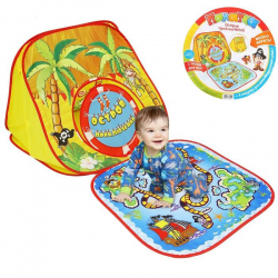 Палатка-домик Остров приключений с игрой-бродилкой арт. 1043841 - Интернет-магазин детских товаров Зайка моя Екатеринбург