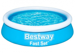 Бассейн надувной Bestway Fast Set, 183*51 см, арт. 57392 - Интернет-магазин детских товаров Зайка моя Екатеринбург