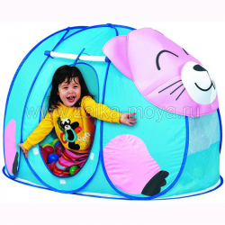 Игровая палатка Котёнок Calida + 100 шаров. Арт.669 - Интернет-магазин детских товаров Зайка моя Екатеринбург