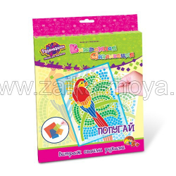 Витражная аппликация "Попугай" (детали из силикона, основа на присосках). Арт. Т3454 - Интернет-магазин детских товаров Зайка моя Екатеринбург