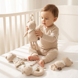 Набор игрушек для малышей UNIX Kids Cotton Bear / Хлопковый медведь - Интернет-магазин детских товаров Зайка моя Екатеринбург