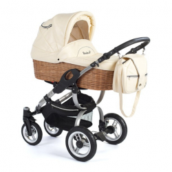 Коляска Reindeer City Eco-Leather 2 в 1 (Рендир Сити Эко-Лейтер)(люлька+автокресло) - Интернет-магазин детских товаров Зайка моя Екатеринбург