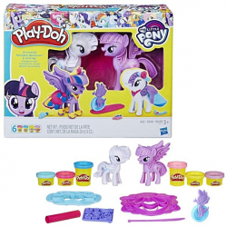 Набор Пластилина Твайлайт и Рарити Hasbro Play-Doh арт. B9717 - Интернет-магазин детских товаров Зайка моя Екатеринбург