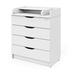 Комод раскладной Pituso Wood  80/4 ПВХ с шариковыми направляющими, 4 ящика - Интернет-магазин детских товаров Зайка моя Екатеринбург