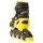 Роликовые коньки раздвижные Onlitop колеса PVC 64 мм, пластиковая рама, black/yellow - Интернет-магазин детских товаров Зайка моя Екатеринбург
